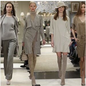 Ralph Lauren Purple Label Made in Italy Cardigan – Luxurious Open Front Sweater